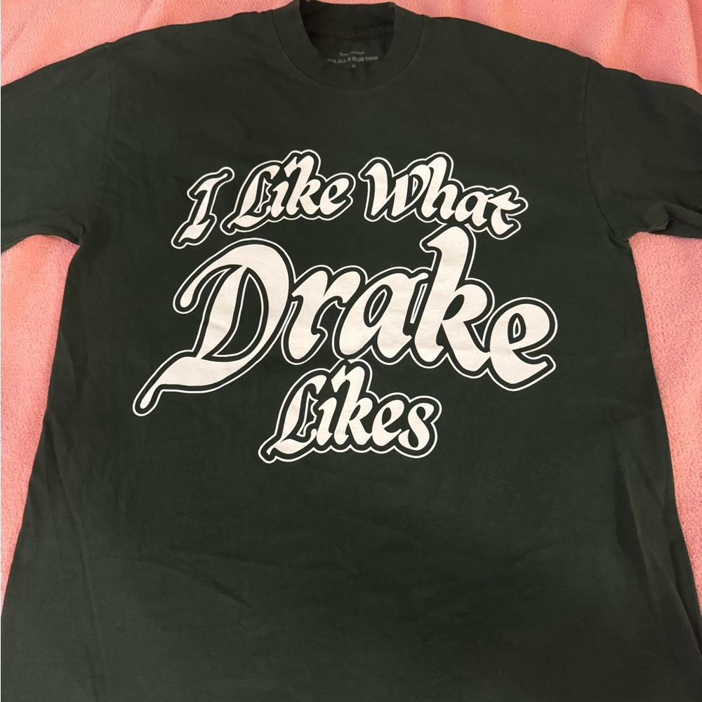 Drake It’s All a Blur Tour Merch. “I like what Drake Likes” t-shirt. Size Medium